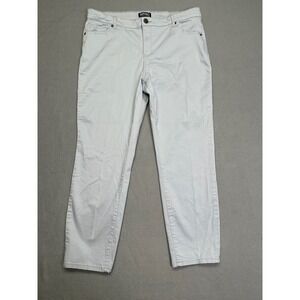 Buffalo David Bitton Daily Mid-Rise Stretch Skinny Ankle Grazer Pants Blue 14/34